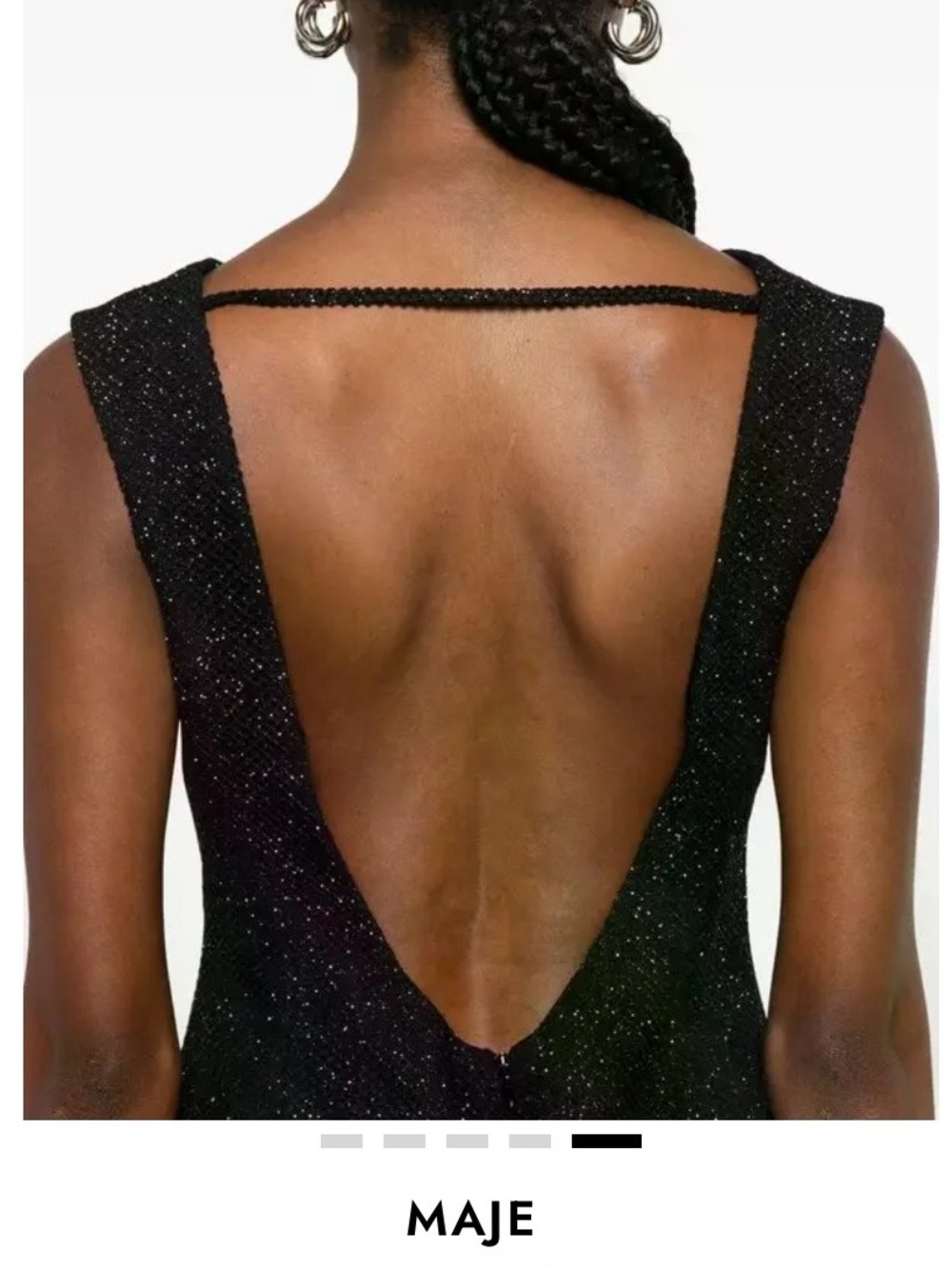 Maje Rhinestone Mini Shift Dress - Picture 2 of 8